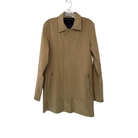 Lululemon Men’s Casual Khaki Drivers Coat Small Water Repellent Outdoor Casual - Picture 2 of 12